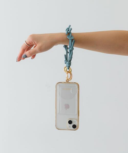 RODE SKO(ロデスコ)の「Hashibami レザーリボンスマホハンドストラップ(スマホケース/カバー・レディース・イエロー系その他/ブラック/レッド/ライトブルー/ブラウン・-)」の1枚目の写真