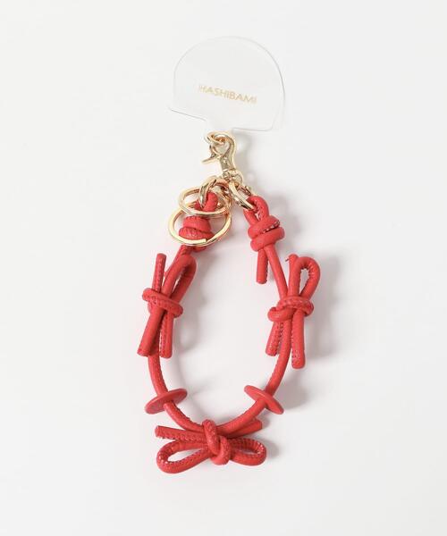 RODE SKO(ロデスコ)の「Hashibami レザーリボンスマホハンドストラップ(スマホケース/カバー・レディース・イエロー系その他/ブラック/レッド/ライトブルー/ブラウン・-)」の9枚目の写真