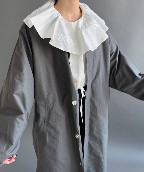 EDIT. FOR LULU(エディットフォールル)の「【DECO dequis 1985/デコ・デ・ピュイ】HEMP COTTON CROPPED SHIRTS(シャツ/ブラウス・レディース・ホワイト・FREE)」の6枚目の写真