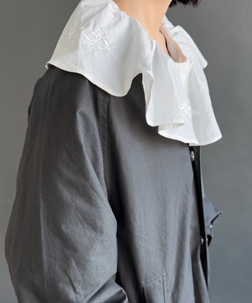 EDIT. FOR LULU(エディットフォールル)の「【DECO dequis 1985/デコ・デ・ピュイ】HEMP COTTON CROPPED SHIRTS(シャツ/ブラウス・レディース・ホワイト・FREE)」の7枚目の写真