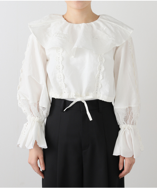 EDIT. FOR LULU(エディットフォールル)の「【DECO dequis 1985/デコ・デ・ピュイ】HEMP COTTON CROPPED SHIRTS(シャツ/ブラウス・レディース・ホワイト・FREE)」の9枚目の写真