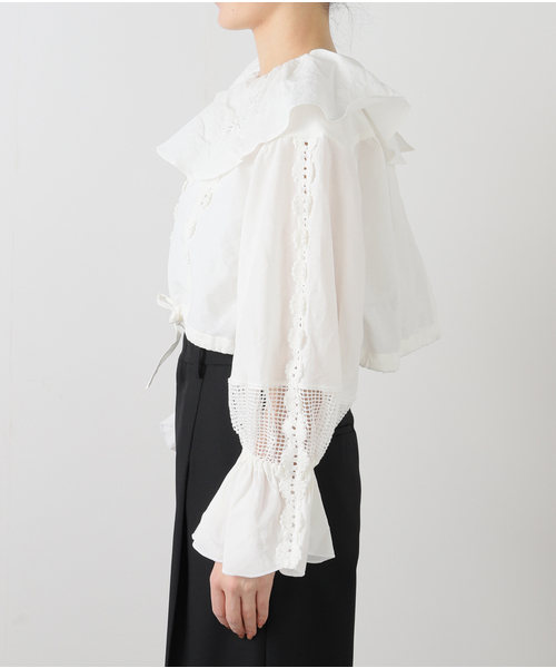 EDIT. FOR LULU(エディットフォールル)の「【DECO dequis 1985/デコ・デ・ピュイ】HEMP COTTON CROPPED SHIRTS(シャツ/ブラウス・レディース・ホワイト・FREE)」の10枚目の写真