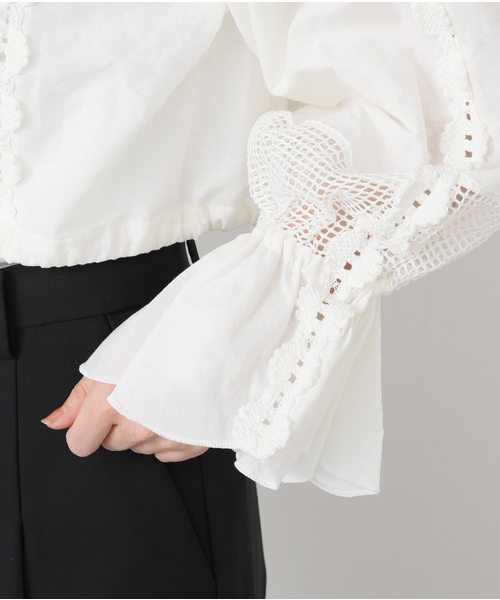 EDIT. FOR LULU(エディットフォールル)の「【DECO dequis 1985/デコ・デ・ピュイ】HEMP COTTON CROPPED SHIRTS(シャツ/ブラウス・レディース・ホワイト・FREE)」の14枚目の写真