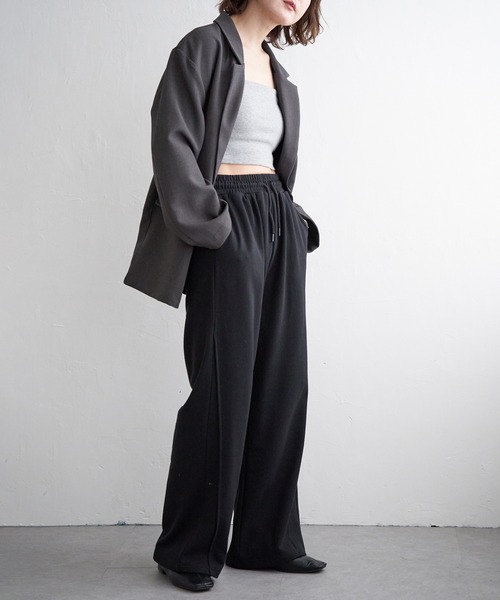 notch.（ノッチ）の「【sweet web掲載】カーブスウェットパンツ（スウェットパンツ・レディース・ライトグレー/チャコール/グレー/ブラック・M/TM）」の21枚目の写真