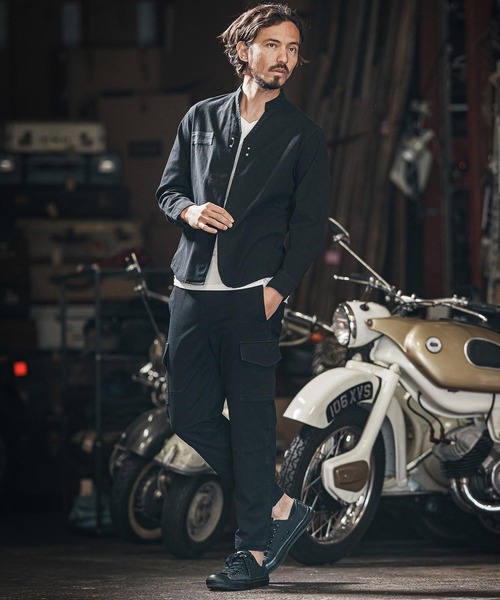 wjk reluxe(ダブルジェーケーリラックス)の「mp13265-ripstop cargo easy pants カーゴパンツ(カーゴパンツ・メンズ・ブラック/ホワイト/ライトカーキ・S/M/L)」の13枚目の写真