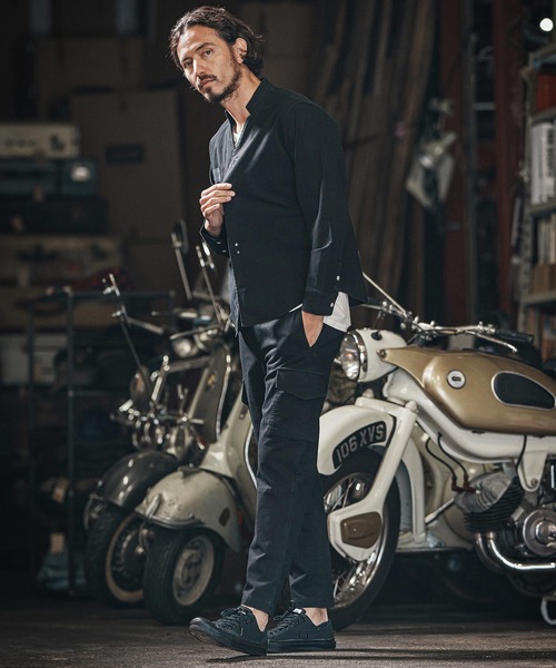 wjk reluxe(ダブルジェーケーリラックス)の「mp13265-ripstop cargo easy pants カーゴパンツ(カーゴパンツ・メンズ・ブラック/ホワイト/ライトカーキ・S/M/L)」の14枚目の写真