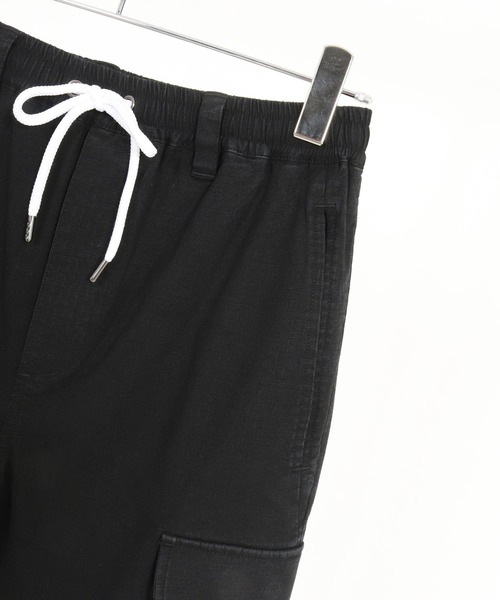 wjk reluxe(ダブルジェーケーリラックス)の「mp13265-ripstop cargo easy pants カーゴパンツ(カーゴパンツ・メンズ・ブラック/ホワイト/ライトカーキ・S/M/L)」の20枚目の写真