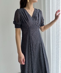 aity（アイティ）の「ヴィンテージフラワーレースVネックドレス 結婚式 二次会 成人式 同窓会 パーティードレス オケージョンドレス お呼ばれワンピース（ドレス）」