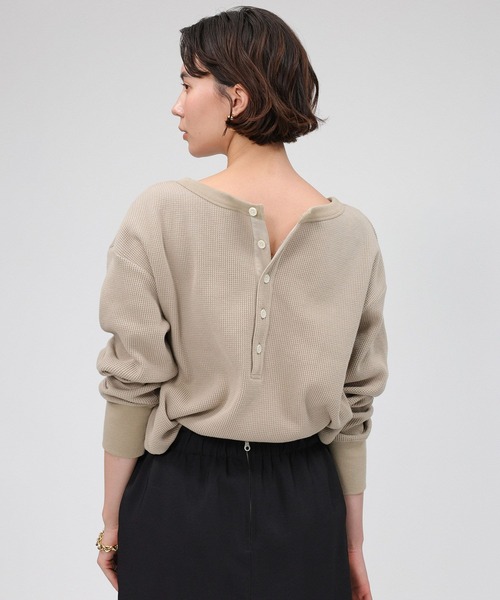 「81BRANCA」「別注」2way waffle T レディース セール】【81BRANCA】＜別注＞2way waffle T（その他トップス