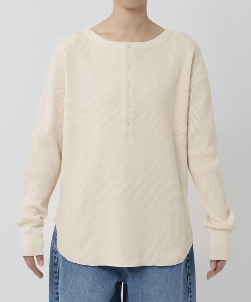 「81BRANCA」「別注」2way waffle T レディース セール】【81BRANCA】＜別注＞2way waffle T（その他トップス