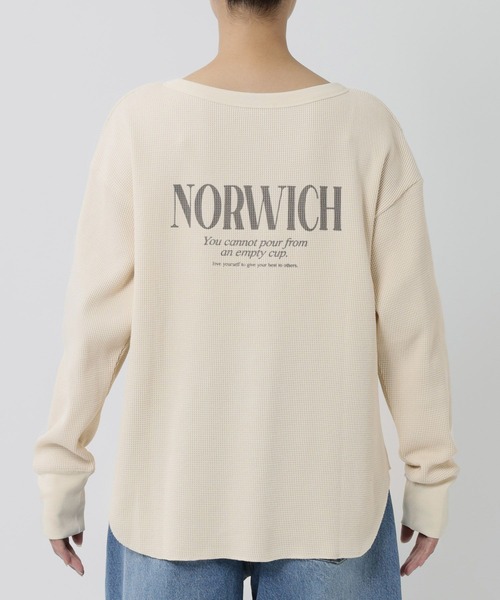 「81BRANCA」「別注」2way waffle T レディース セール】【81BRANCA】＜別注＞2way waffle T（その他トップス