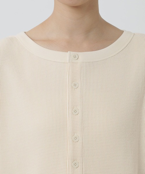 「81BRANCA」「別注」2way waffle T レディース セール】【81BRANCA】＜別注＞2way waffle T（その他トップス