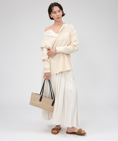 セール】【81BRANCA】＜別注＞2way waffle T（その他トップス