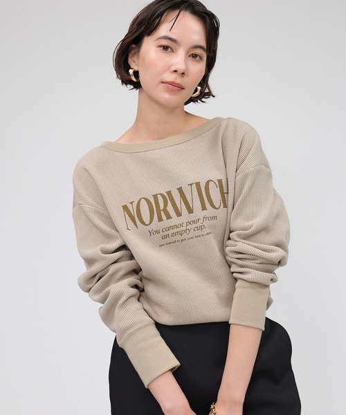 「81BRANCA」「別注」2way waffle T レディース セール】【81BRANCA】＜別注＞2way waffle T（その他トップス