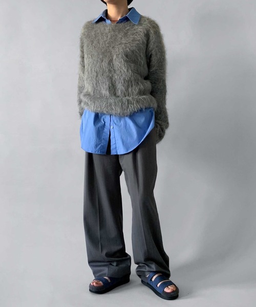 LE VERNIS（ル・ベルニ）の「LE VERNIS(ル・ベルニ)Faux fur sandals（サンダル・レディース・ブラック/ベージュ/ネイビー・SMALL/LARGE/MEDIUM）」の6枚目の写真