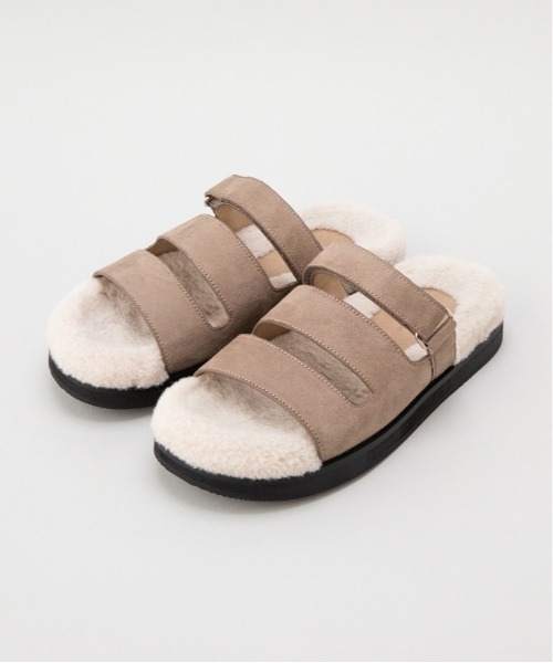 LE VERNIS（ル・ベルニ）の「LE VERNIS(ル・ベルニ)Faux fur sandals（サンダル・レディース・ブラック/ベージュ/ネイビー・SMALL/LARGE/MEDIUM）」の15枚目の写真