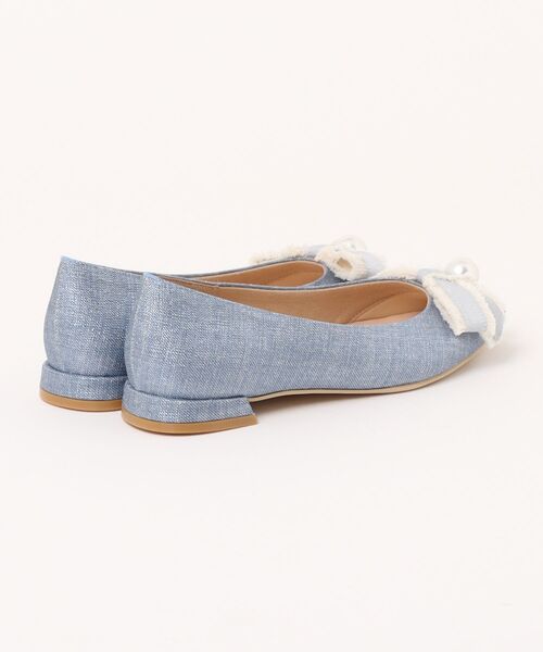 Bridget Birkin（ブリジットバーキン）の「【Bridget Birkin】パールリボンポインテッドパンプス(551033)（パンプス・レディース・ブラック系その他/ブラック/ブルー系その他・23.5/24.5/23/24/22.5）」の4枚目の写真