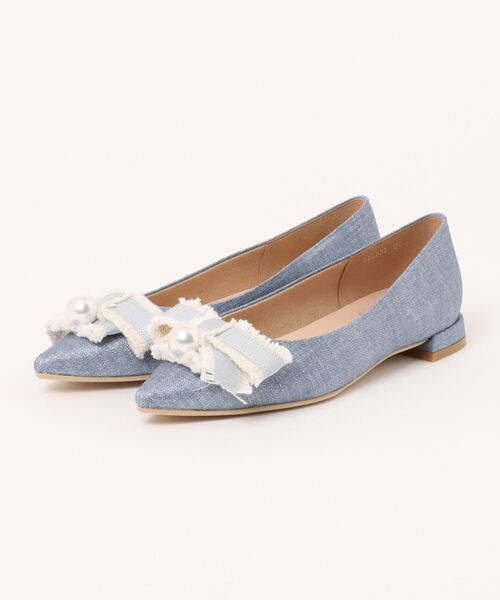 Bridget Birkin（ブリジットバーキン）の「【Bridget Birkin】パールリボンポインテッドパンプス(551033)（パンプス・レディース・ブラック系その他/ブラック/ブルー系その他・23.5/24.5/23/24/22.5）」の8枚目の写真