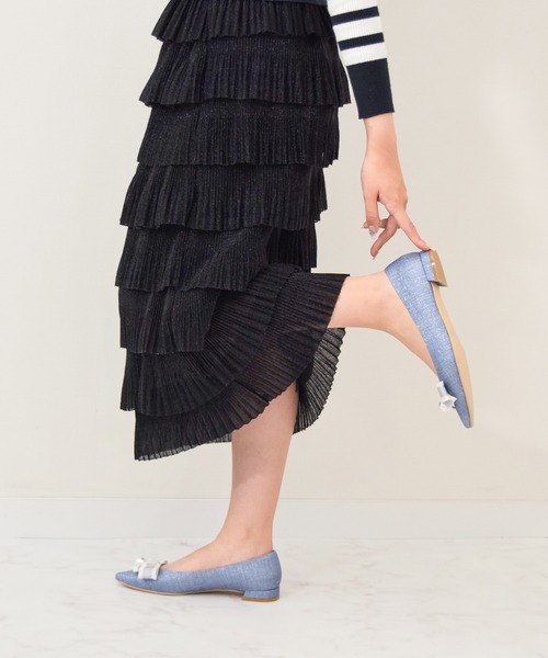 Bridget Birkin（ブリジットバーキン）の「【Bridget Birkin】パールリボンポインテッドパンプス(551033)（パンプス・レディース・ブラック系その他/ブラック/ブルー系その他・23.5/24.5/23/24/22.5）」の11枚目の写真