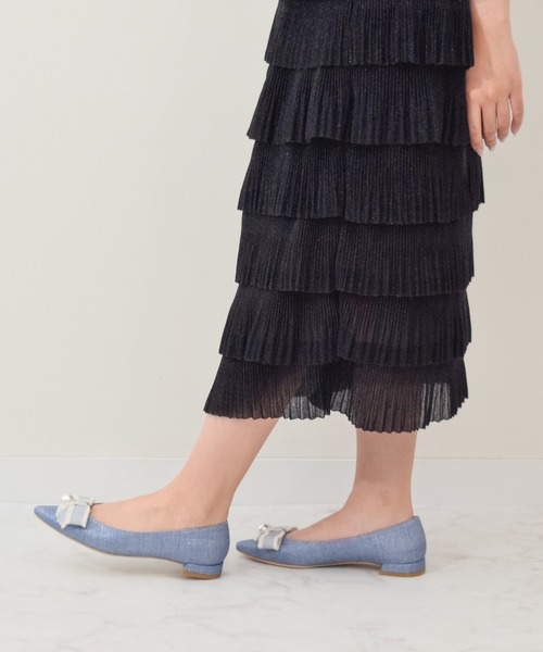 Bridget Birkin（ブリジットバーキン）の「【Bridget Birkin】パールリボンポインテッドパンプス(551033)（パンプス・レディース・ブラック系その他/ブラック/ブルー系その他・23.5/24.5/23/24/22.5）」の12枚目の写真