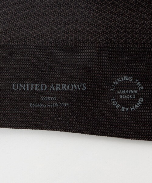 UNITED ARROWS（ユナイテッドアローズ）の「マイクロチェック ソックス（ソックス/靴下・メンズ・ダークブラウン/ダークグレー/パープル/ベージュ・FREE）」の6枚目の写真