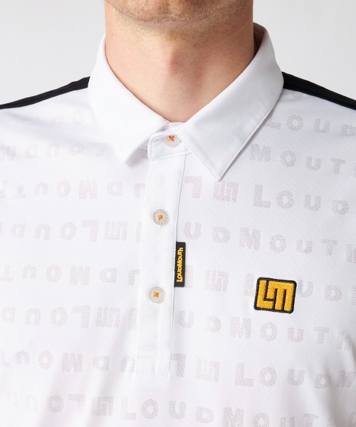 Loudmouth(ラウドマウス)の「LOUDMOUTH/ラウドマウス ゴルフウェア ブランド ロゴ 刺繍 メッシュ ハーフボタンダウン 半袖 シャツ ポロシャツ(ポロシャツ・メンズ・ターコイズブルー/ブラック/ホワイト・M/LL/L)」の13枚目の写真