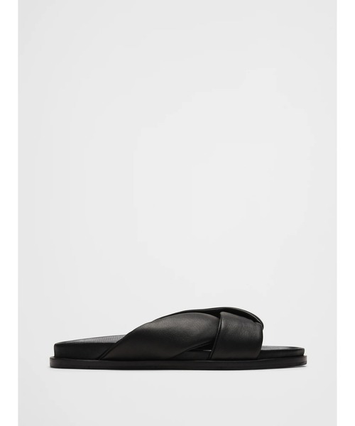 Banana Republic（バナナリパブリック）の「レザーノットスライドサンダル（サンダル・レディース・ブラック・6/7/8/5.5/6.5/7.5）」の4枚目の写真