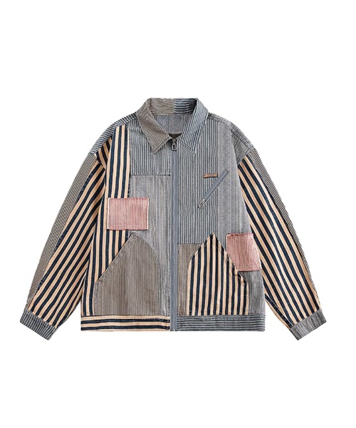Stipe Docking Denim Jacket