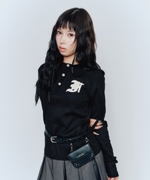 BUTTON SWEATSHIRT/ ボタンスウェットシャツ