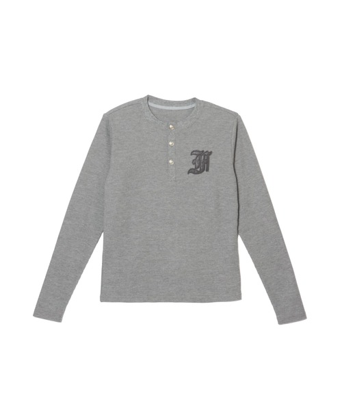 セール】BUTTON SWEATSHIRT/ ボタンスウェットシャツ