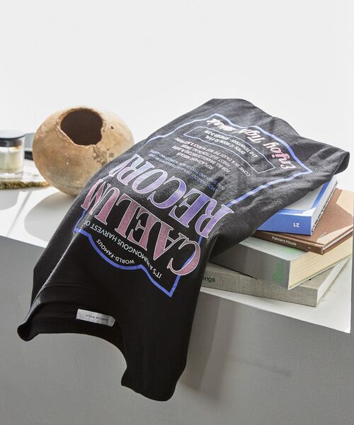 AMERICAN HOLIC（アメリカンホリック）の「レコードグラフィックTシャツ（Tシャツ/カットソー・レディース・ブラック/ピンク/杢グレー・FREE）」の7枚目の写真