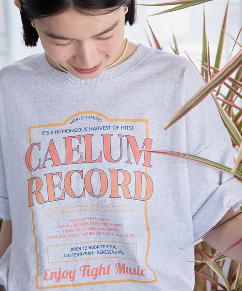 AMERICAN HOLIC（アメリカンホリック）の「レコードグラフィックTシャツ（Tシャツ/カットソー・レディース・ブラック/ピンク/杢グレー・FREE）」の9枚目の写真