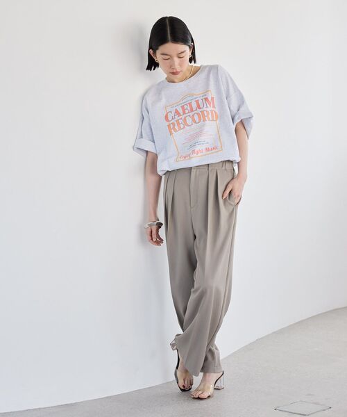 AMERICAN HOLIC（アメリカンホリック）の「レコードグラフィックTシャツ（Tシャツ/カットソー・レディース・ブラック/ピンク/杢グレー・FREE）」の11枚目の写真