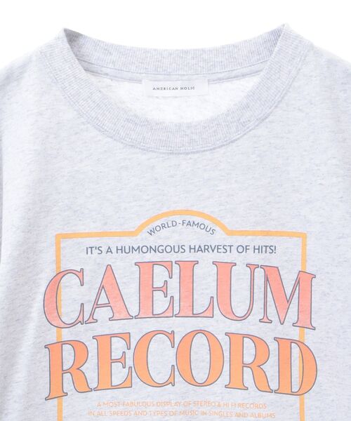 AMERICAN HOLIC（アメリカンホリック）の「レコードグラフィックTシャツ（Tシャツ/カットソー・レディース・ブラック/ピンク/杢グレー・FREE）」の14枚目の写真