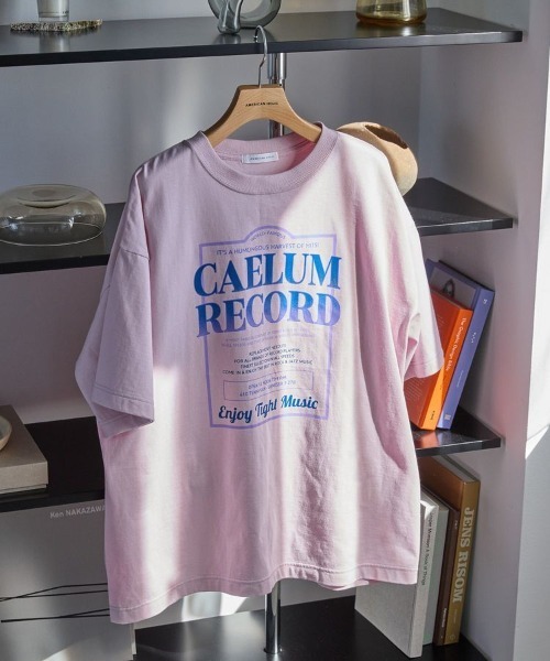 AMERICAN HOLIC（アメリカンホリック）の「レコードグラフィックTシャツ（Tシャツ/カットソー・レディース・ブラック/ピンク/杢グレー・FREE）」の3枚目の写真