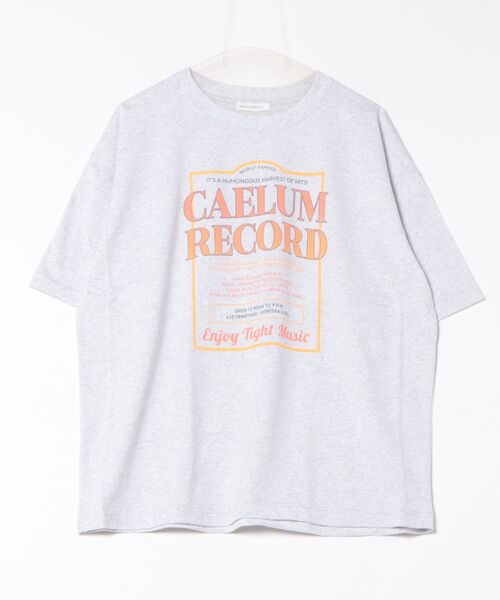 AMERICAN HOLIC（アメリカンホリック）の「レコードグラフィックTシャツ（Tシャツ/カットソー・レディース・ブラック/ピンク/杢グレー・FREE）」の4枚目の写真