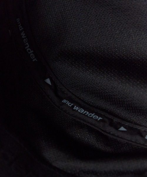 and wander（アンドワンダー）の「and wander/アンドワンダー JQ tape hat バケットハット（ハット・メンズ・ブラック・FREE）」の14枚目の写真