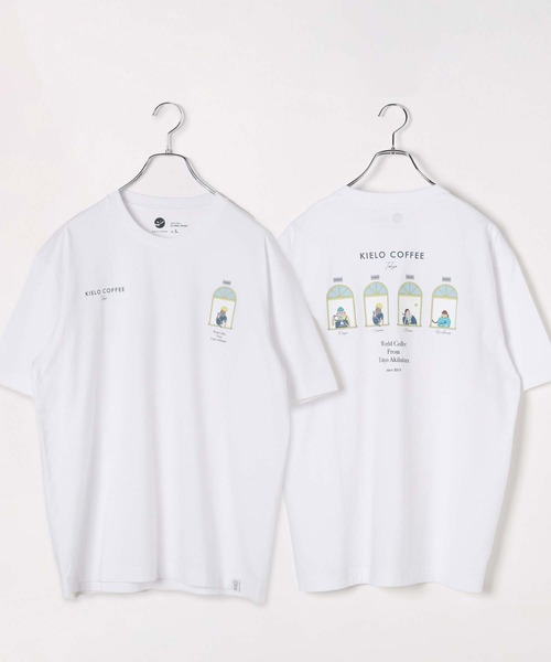 GLOBAL WORK(グローバルワーク)の「KIELO COFFEE Tシャツ/323524(Tシャツ/カットソー・メンズ・ホワイト系その他/ホワイト系その他2/ホワイト系その他3/ホワイト系その他4/ブラック/グレー/ブラウン/ネイビー・SMALL/MEDIUM/LARGE/X-LARGE)」の4枚目の写真