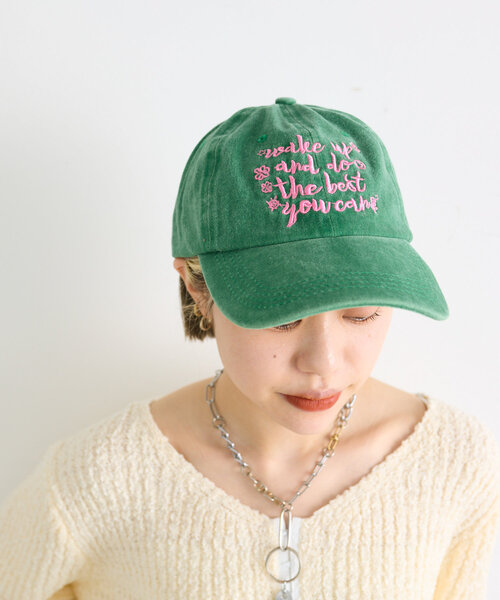 w closet（ダブルクローゼット）の「カラーロゴキャップ（キャップ・レディース・ブラウン/グリーン/ピンク・FREE）」の19枚目の写真