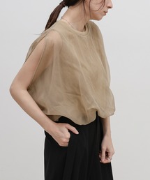 select MOCA（セレクトモカ）の「オーガンジーレイヤードトップス（シャツ/ブラウス）」