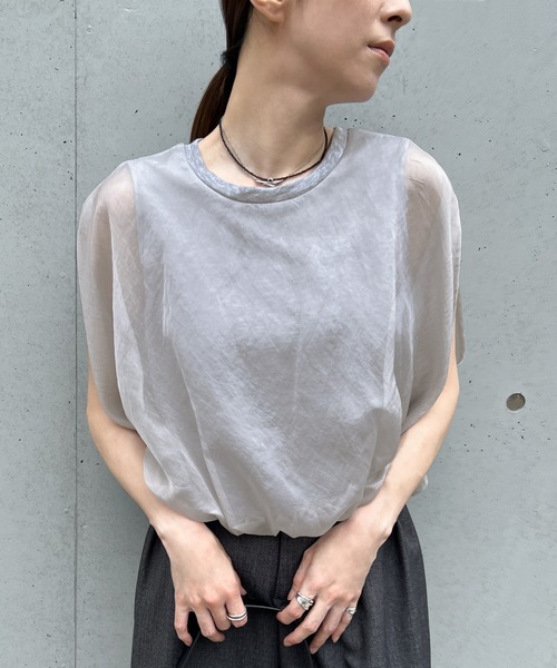 トップス　モカ ジャガードロングカフストップス（Tシャツ/カットソー）｜select MOCA