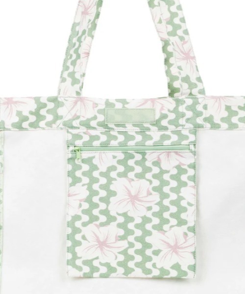 ROXY（ロキシー）の「ANTI BAD VIBES PRINT/ロキシーボタニカル柄トートバッグ（トートバッグ・レディース・グリーン・FREE）」の10枚目の写真