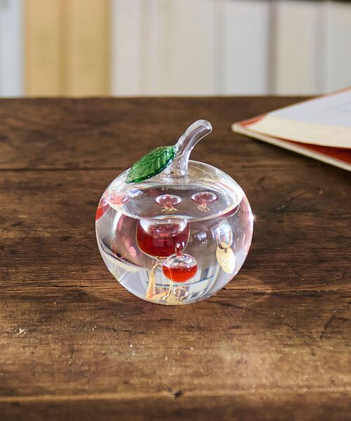 I.D.E.A international（イデアインターナショナル）の「ガラスフロート温度計りんご（インテリア雑貨・レディース・その他・ﾌﾘ-）」の4枚目の写真