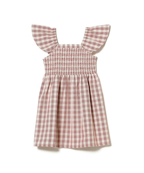 B:MING by BEAMS（ビーミングバイビームス）の「チェック シャーリング ワンピース 2025SS（100～140cm）（ワンピース・キッズ・ブルー/レッド・100/110/120/130/140）」の16枚目の写真