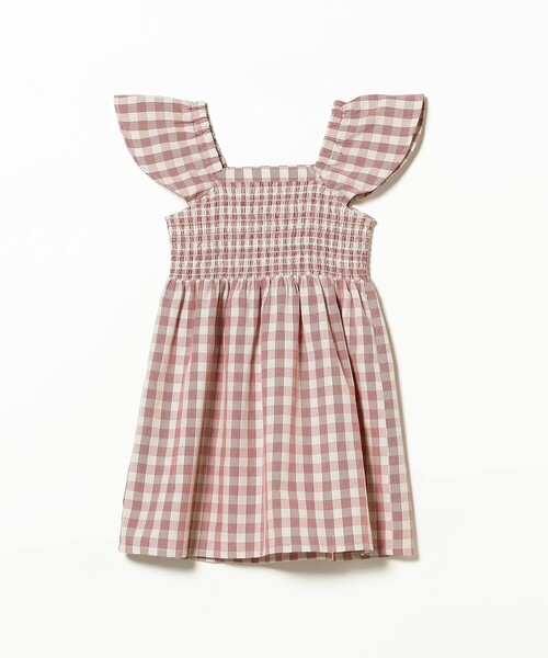 B:MING by BEAMS（ビーミングバイビームス）の「チェック シャーリング ワンピース 2025SS（100～140cm）（ワンピース・キッズ・ブルー/レッド・100/110/120/130/140）」の20枚目の写真