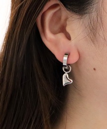 VATSURICA | 〈VATSURICA〉金属アレルギー対応 / サージカルステンレス / ハート  フープ ワンタッチイヤリング(イヤリング)