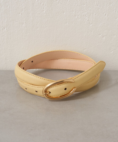 Jena espace merveilleux（ジェナ　エスパスメルヴェイユ）の「オーバルバックルベルト（ベルト・レディース・ブラウン/イエロー/ブラック・FREE）」の7枚目の写真