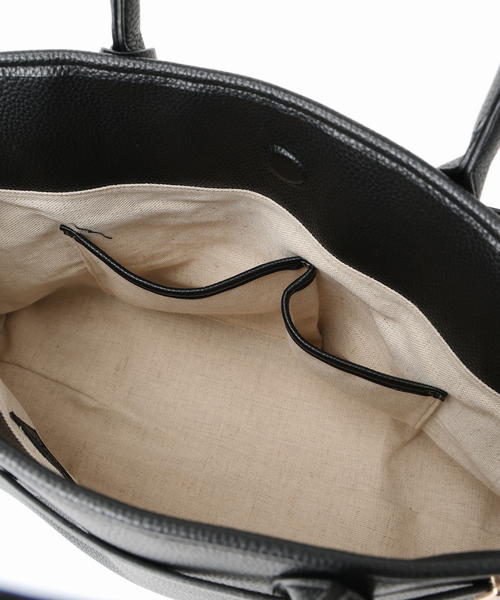 SLOBE IENA（スローブイエナ）の「《WEB限定/追加》SLOBE BELT TOTE BAG（トートバッグ・レディース・ブラック/キャメル・FREE）」の13枚目の写真