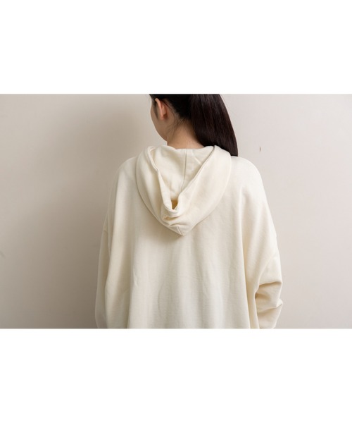 SETENS（セテンス）の「【ZOZO限定発売】【SETENS/セテンス】ジップアップスウェットパーカー（パーカー・レディース・ホワイト/ライトベージュ/チャコールグレー・F）」の6枚目の写真