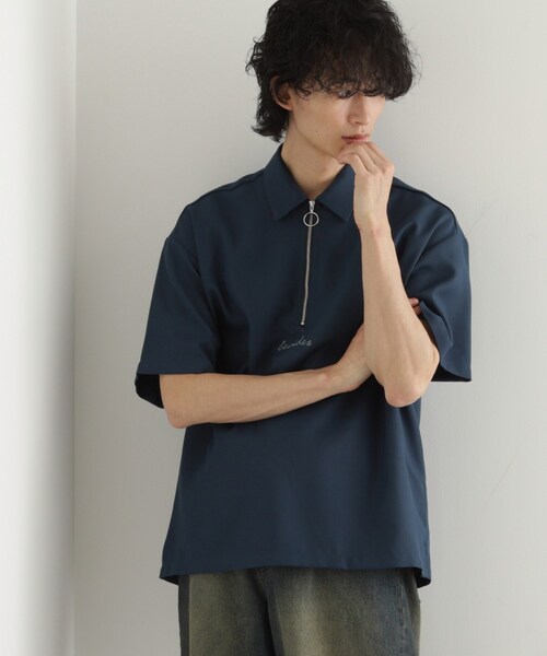 tk.TAKEO KIKUCHI(ティーケータケオキクチ)の「エンブロハーフジップシャツ(シャツ/ブラウス・メンズ・ブラウン系その他/ブルー系その他/ホワイト/チャコールグレー・02/03/04)」の17枚目の写真